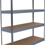 4 ETAGERES 500KG P/ETAGERE BOIS ACIER GALVA