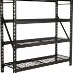 RAYONNAGE D'ATELIER (ETAGERE) MI-LOURD 183x61x183cm - NOIR - 2000 KGS