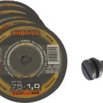 5DISQ.DIAM.76+PORTE MEULE 6MM/coque