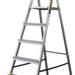 ESCABEAU ALU / ACIER 6 MARCHES SANS PORTE OUTILS