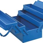 CAISSE A OUTILS METALLIQUE BLEUE 5 COMPARTIMENTS 430MM