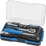COFFRET DE 35 PCS - DOUILLES 1/4"