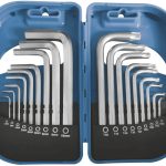 JEU 18 CLES MALES COUDEES - HEXAGONALES ET TORX